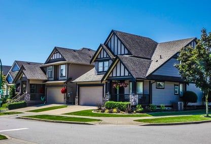 Exterior of residential home in Surrey, BC