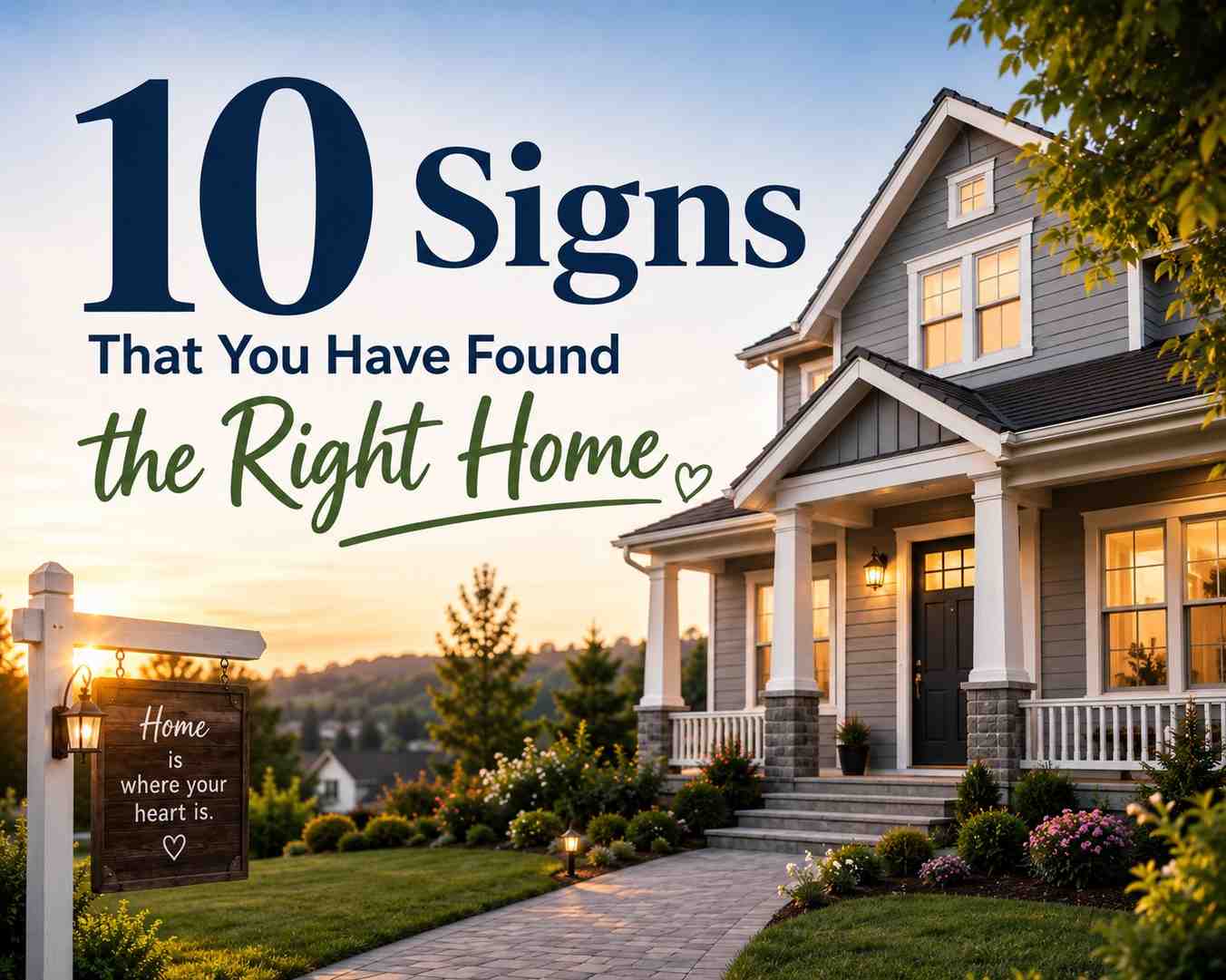 10 Signs That You Have Found the Right Home